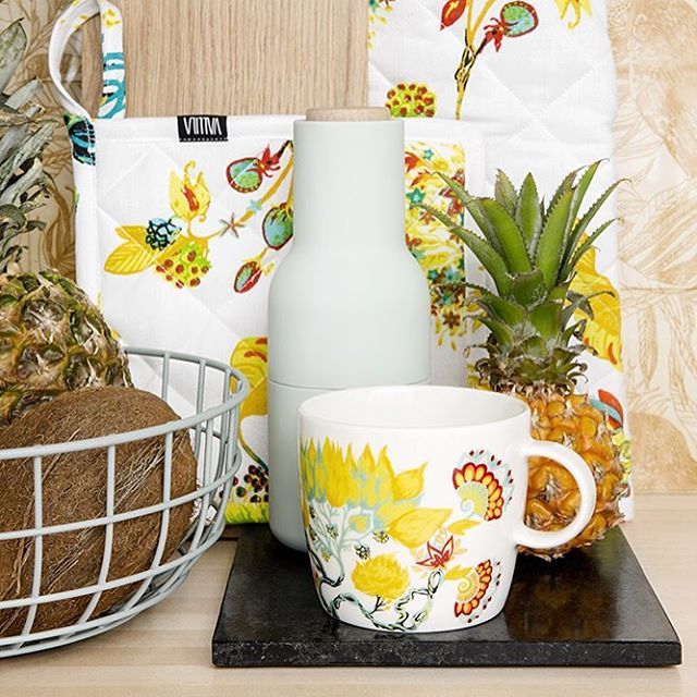  Keväisin koti pukeutuu keltaiseen ☀️✨ näkyykö teidän kodeissanne pääsiäisen värit jo? // Yellow is the color for spring (Bonsai by Matleena Issakainen) #VallilaSS16 #vallilainterior #vallila #sisustus #interiordesign #helsinki #finland #finnishdesign #inredning #textil #nordic #design #spring #summer #デザイン #フィンランド 