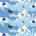 Raparperin alla, blue by Tanja Orsjoki